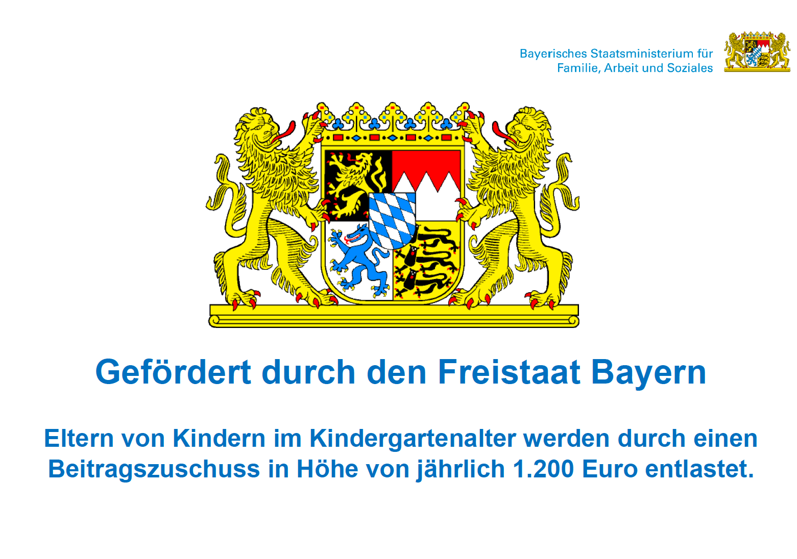 Förderung Freistaat Bayern